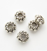 Tibetan Dotted Spacer 6mm